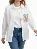 Susymix- Camicia over tasca paillettes