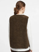 Vicolo - Gilet in teddy con tasche trapuntate