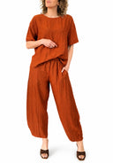 Miamor - Cordinato casacca e pantalone misto lino