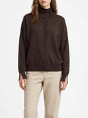 Vicolo - Cardigan collo alto in lana e cashmere