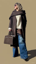 Cappotto con sciarpa Vicolo