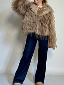 Eco pelliccia oversize effetto piuma - MiAmor