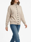 Vicolo - Cardigan collo alto in lana e cashmere