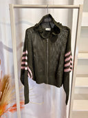 Susymix - Felpa traforata con cappuccio