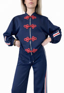 Vicolo - Felpa zip con alamari