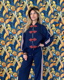 Vicolo - Felpa zip con alamari