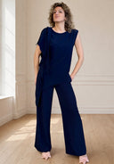 Vicolo - Blusa asimmetrica con drappeggio sulla spalla
