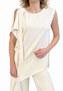 Vicolo - Blusa asimmetrica con drappeggio sulla spalla