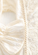 Vicolo - Camicia in pizzo con dettagli ricamati e manica ampia