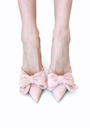 Miamor - Slingback scamosciate con fiocco