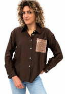 Susymix- Camicia tasca paillettes