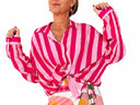 Vicolo - Camicia in viscosa a righe