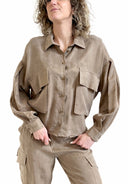 Vicolo - Camicia safari in viscosa