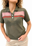 Vicolo - Polo in lino righe