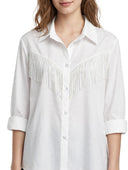 Susymix- Camicia over con frange
