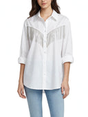 Susymix- Camicia over con frange