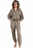 Vicolo - Pantalone cargo in viscosa