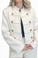 Vicolo - Blazer crop bottoni stile napoleonico