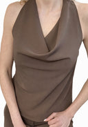 Vicolo - Top fluido con scollo a goccia
