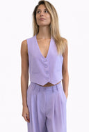 Please - Gilet crop fluido