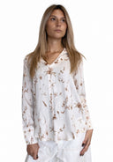 Susymix- Camicia in viscosa fantasia fiori