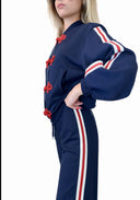 Vicolo - Felpa zip con alamari