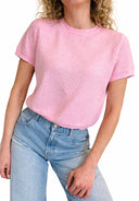 Vicolo - T-shirt in maglia traforata