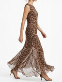 Susymix- Abito in tulle svasato animalier
