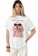 Vicolo - T-shirt cane occhiali