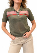 Vicolo - Polo in lino righe