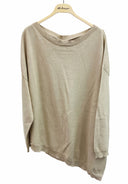 Susymix- Maglia scollo barca asimmetrica