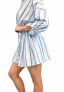 Vicolo - Coorde in cotone camicia + shorts a farfalla