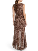 Susymix- Abito in tulle svasato animalier