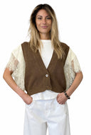 Vicolo- Gilet cotone a coste