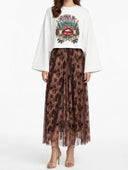 Susymix- Gonna lunga in tulle animalier
