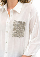 Susymix- Camicia tasca paillettes
