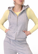 Please - Gilet felpa garzata