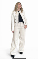 Vicolo - Blazer crop bottoni stile napoleonico