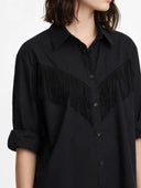 Susymix- Camicia over con frange