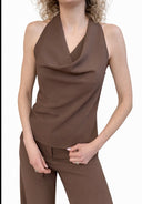 Vicolo - Top fluido con scollo a goccia