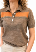 Vicolo - Polo in lino righe
