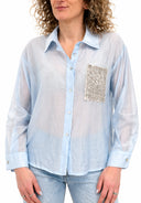 Susymix- Camicia tasca paillettes