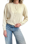 Vicolo - Twinset cardigan traforato+t-shirt traforata