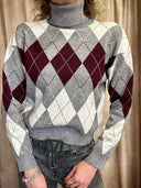 Maglia dolcevita rombi - Susy Mix