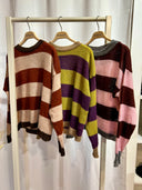 Maglia a righe multicolor