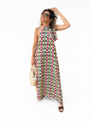 Vicolo - Abito lungo con scollo all’americana