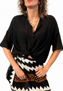 Vicolo - Camicia in mussola di cotone e seta