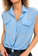 Vicolo - Camicia in mussola cotone e seta