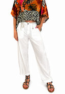 Susymix- Pantalone in viscosa e lino