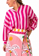 Vicolo - Camicia in viscosa a righe